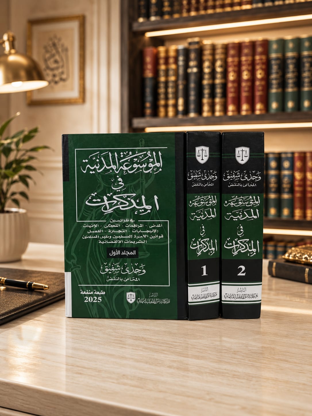 الموسوعة المدنية في المذكرات في القوانين المدني - المرافعات - التحكي - الإثبات - الإيجارات - التجارة - العمل - قوانين الأسرة للمسلمين وغير المسلمين  - التشريعات الإقتصادية